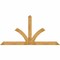 Ekena Millwork Richland Rough Sawn Timber Gable Bracket, Western Red Cedar, 108"W x 54"H x 4"D x 6"F, 12/12 Pitch GBW108X54X0406RIC00RWR - alternate 1